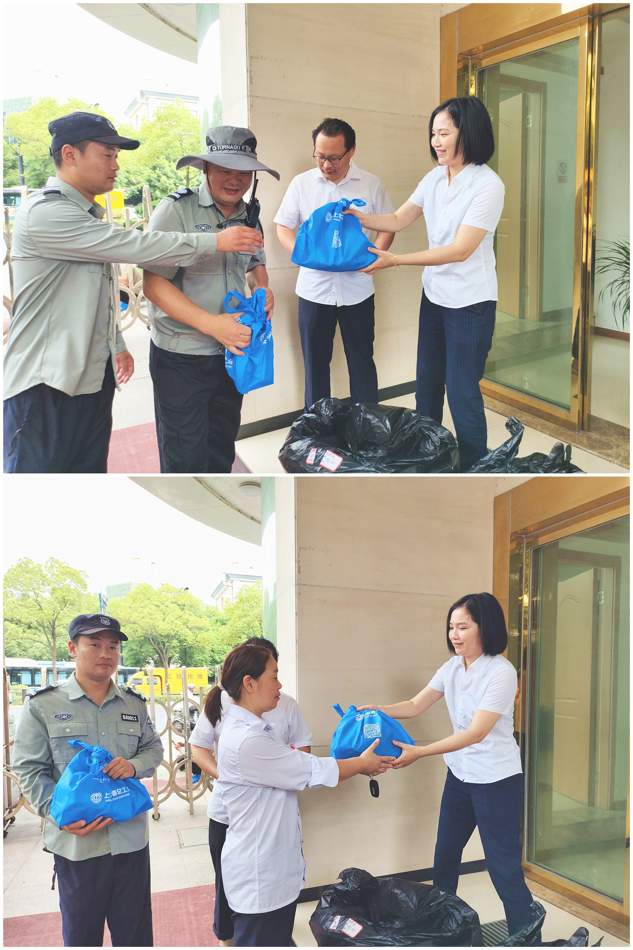 一線職工戰高溫 上塘工會送清涼