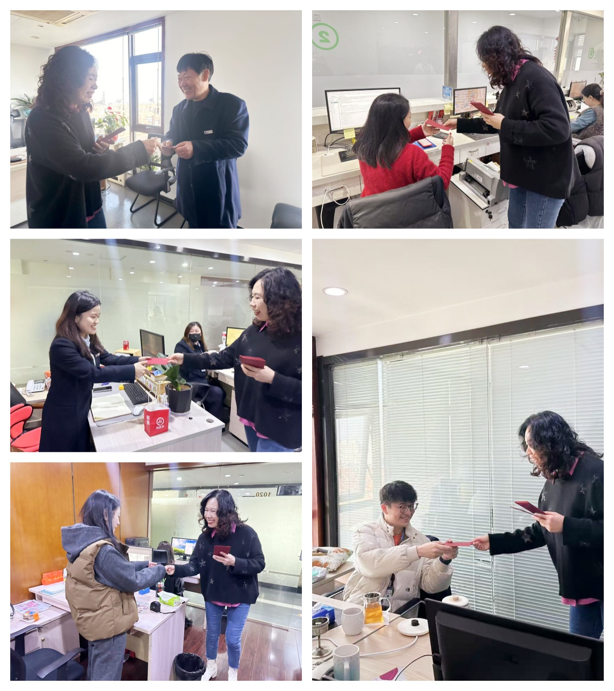 水晶城暖心發放開門紅包，喜迎2025年新春開工